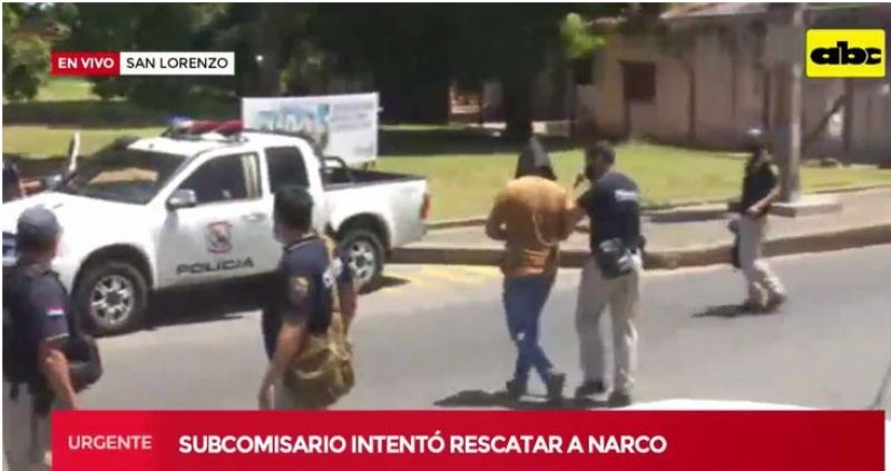 Sub Comisario fue detenido intentando rescatar a su ``patrÃ³nÂ´Â´ narco