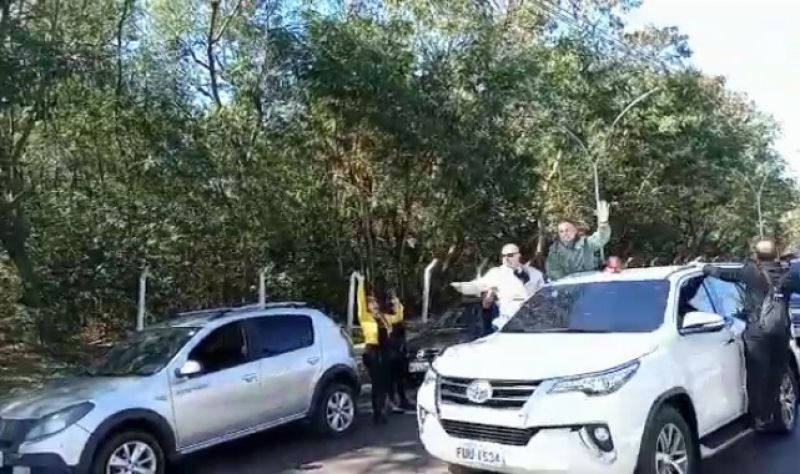 Bolsonaro llega a Ponta PorÃ£ para inaugurar una estaciÃ³n de radar en la frontera 