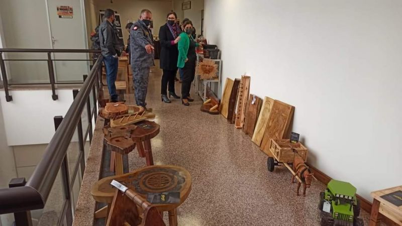Internos exponen artesanÃ­a en el Palacio de Justicia de Pedro Juan Caballero