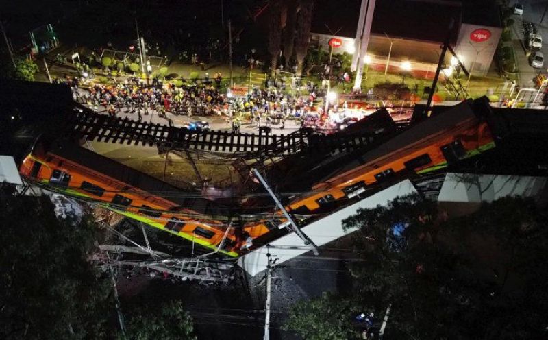 23 muertos y 65 hospitalizados al desplomarse un metro en MÃ©xico