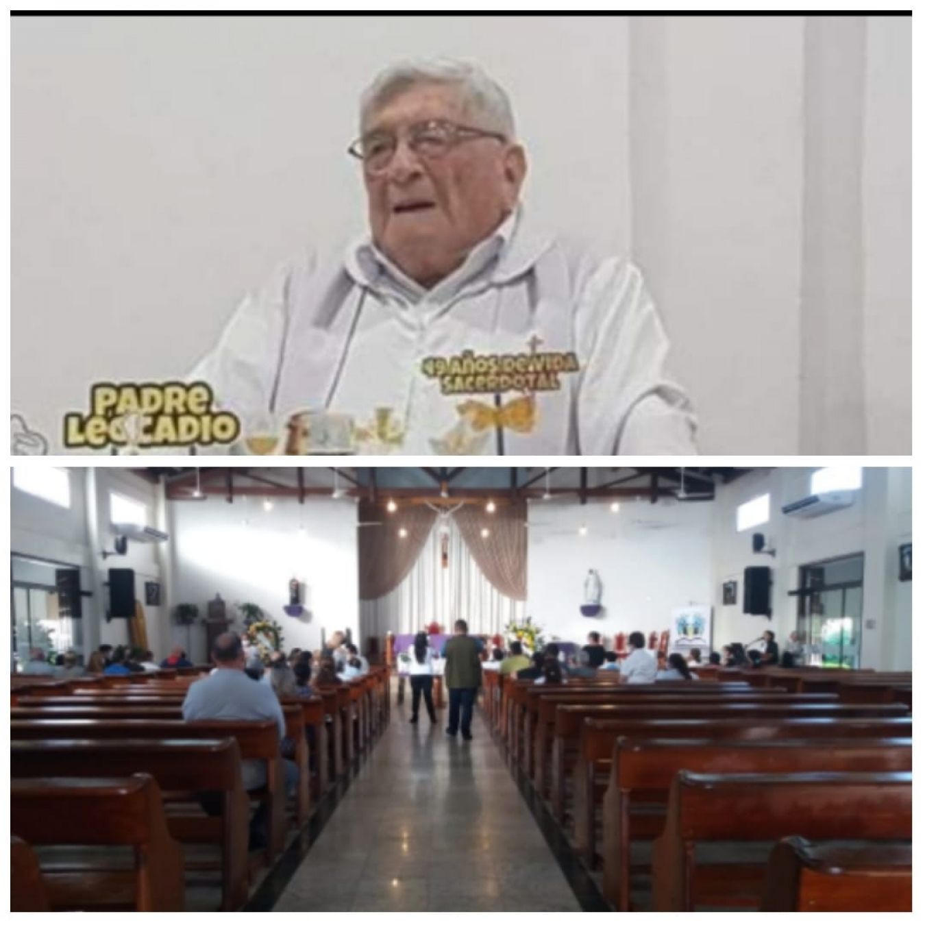 Dieron el último adiós al padre Leocadio Rodríguez